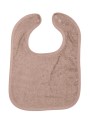 Slabbetje met buttons taupe